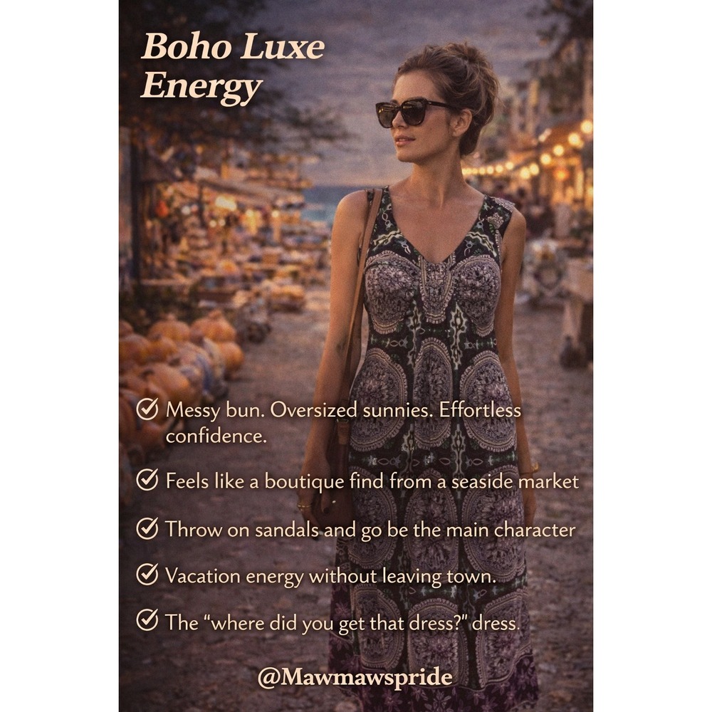 Boho Luxe Paisley V-Neck Sheath Dress Purple Green Medallion Print Sleeveless S